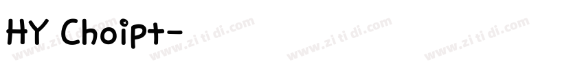 HY Choipt字体转换